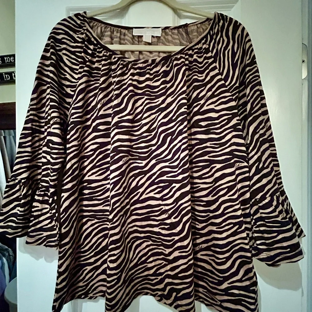 Animal Print  Michael Kors Top Size L - Picture 9 of 9